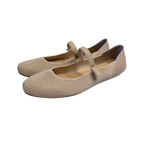 Rothy's The Square Cream Mary Jane Flats